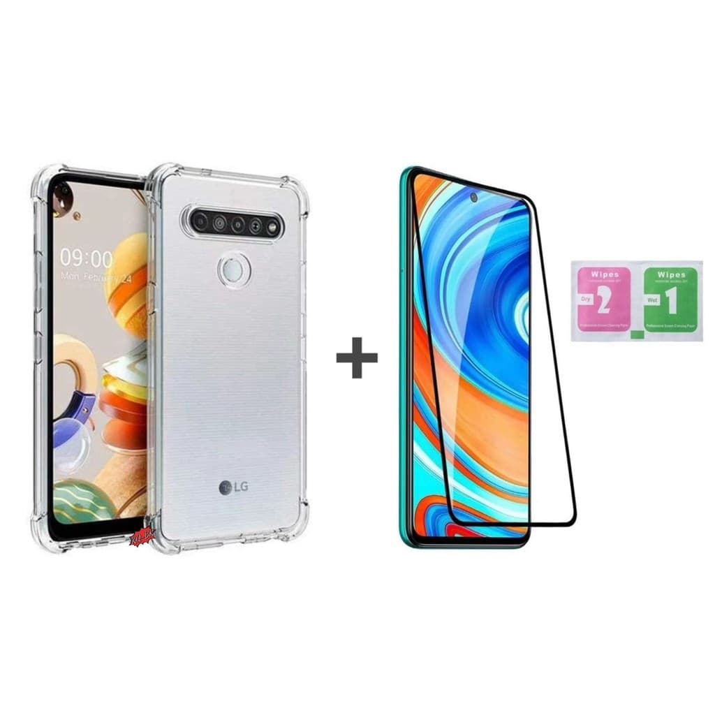 Capinha Para LG K61 / K51S / K41S  Anti Impacto Transparente + película Vrido 3D / 9D