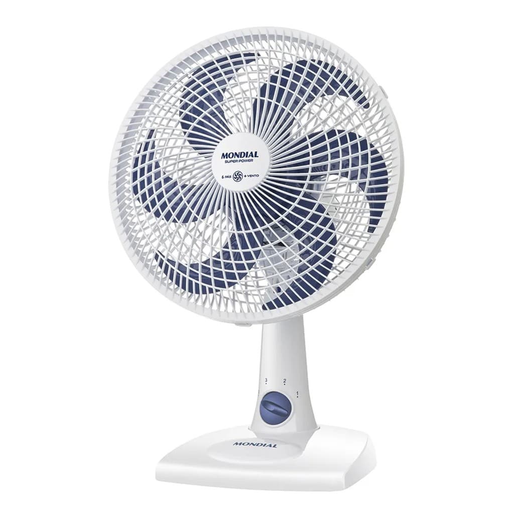 Ventilador de Mesa Mondial 6 pás VSP-30-W Super Power