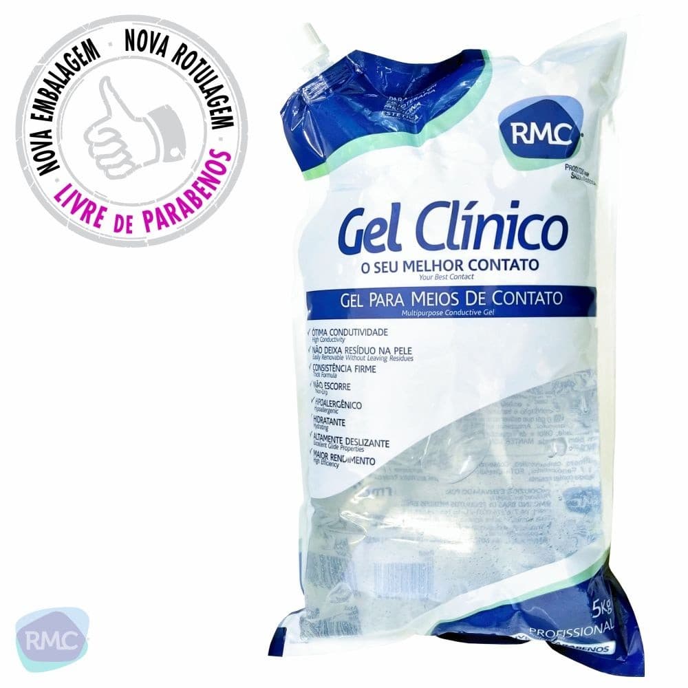 Gel Condutor Incolor Para Ultrassom RMC - 5kg Bag