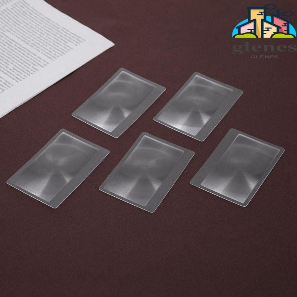 Lente GLENES Fresnel Feita De Plástico 10 Peças Para Leitura De Livro De Jornal Lupa Transparente