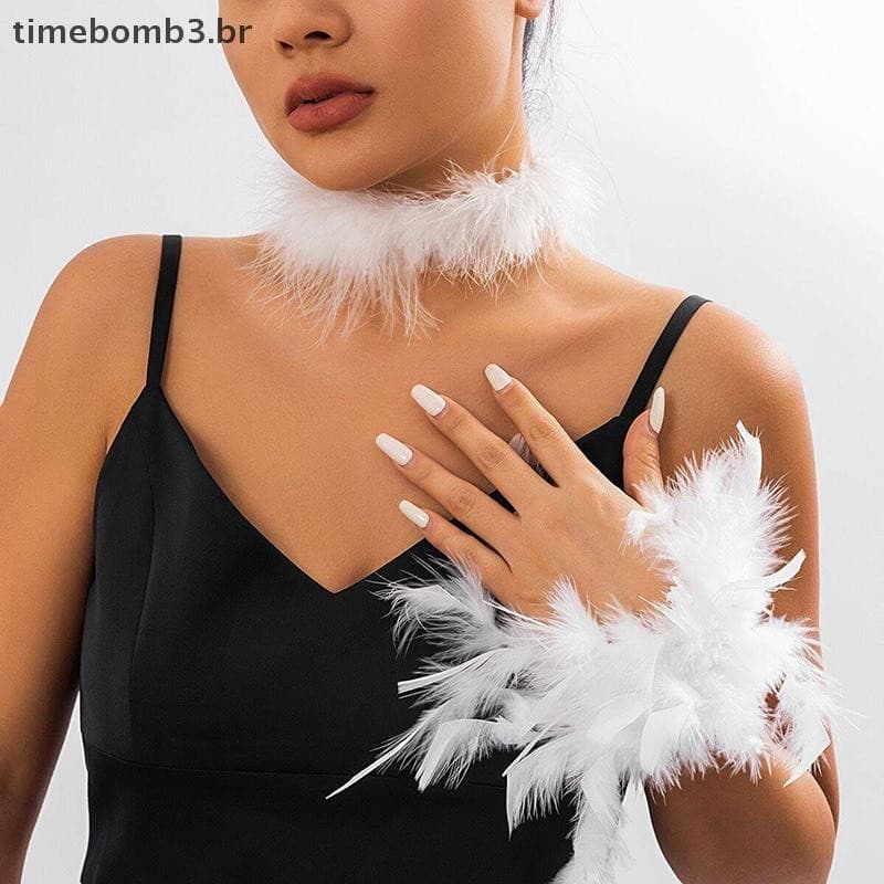 Nova 8 Cores Pulseira Mangas Para Fotos De Unhas Penas Peças Punhos De Pulso De Pelúcia Manicure Mão Foto Decoração .