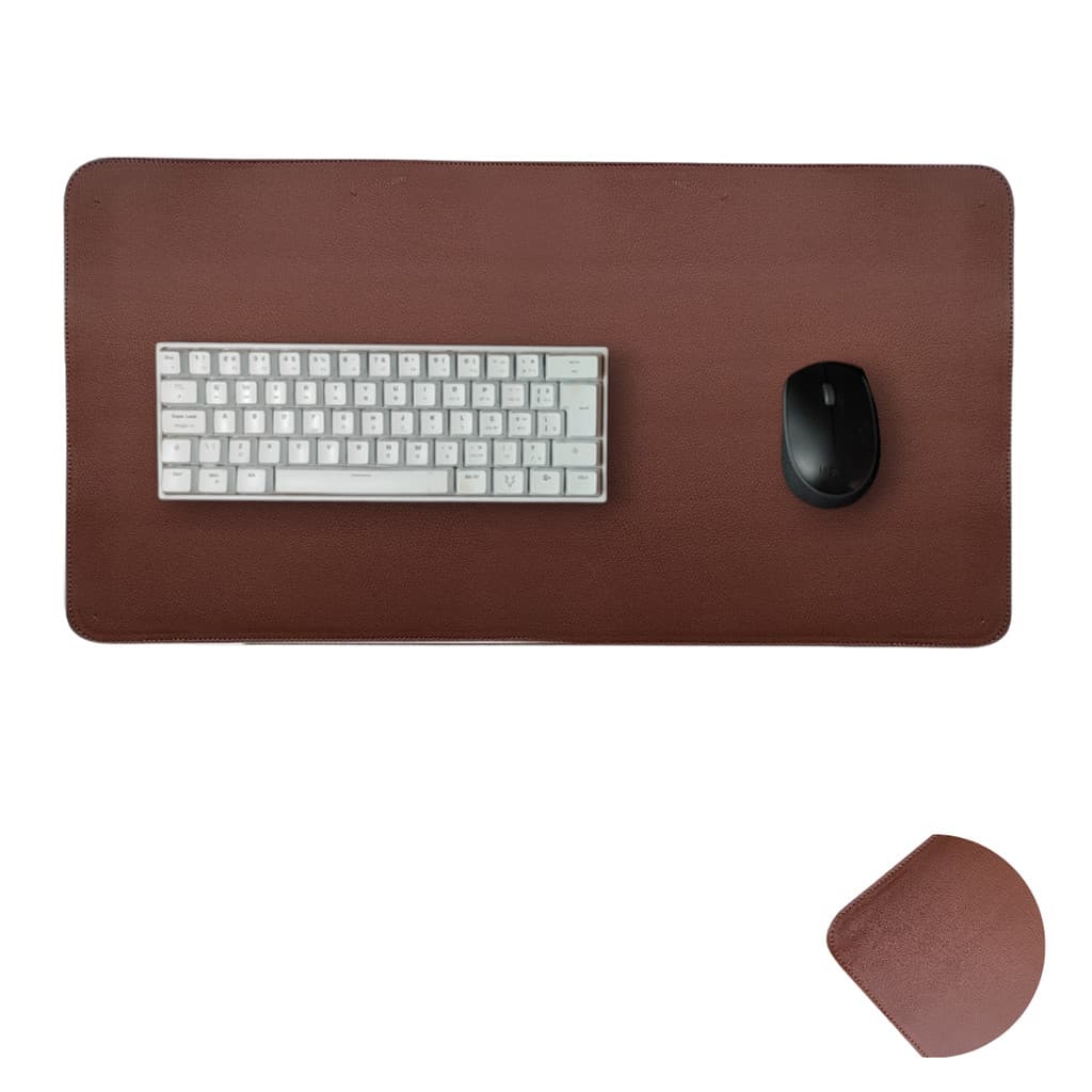 MousePad Gamer Grande DeskPad Preto Caramelo Base Antiderrapante Costurado Pequeno Medio Grande