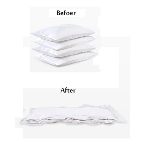 Saco Plastico Organizador A Vacuo Roupas Viagem 70x100cm 1und
