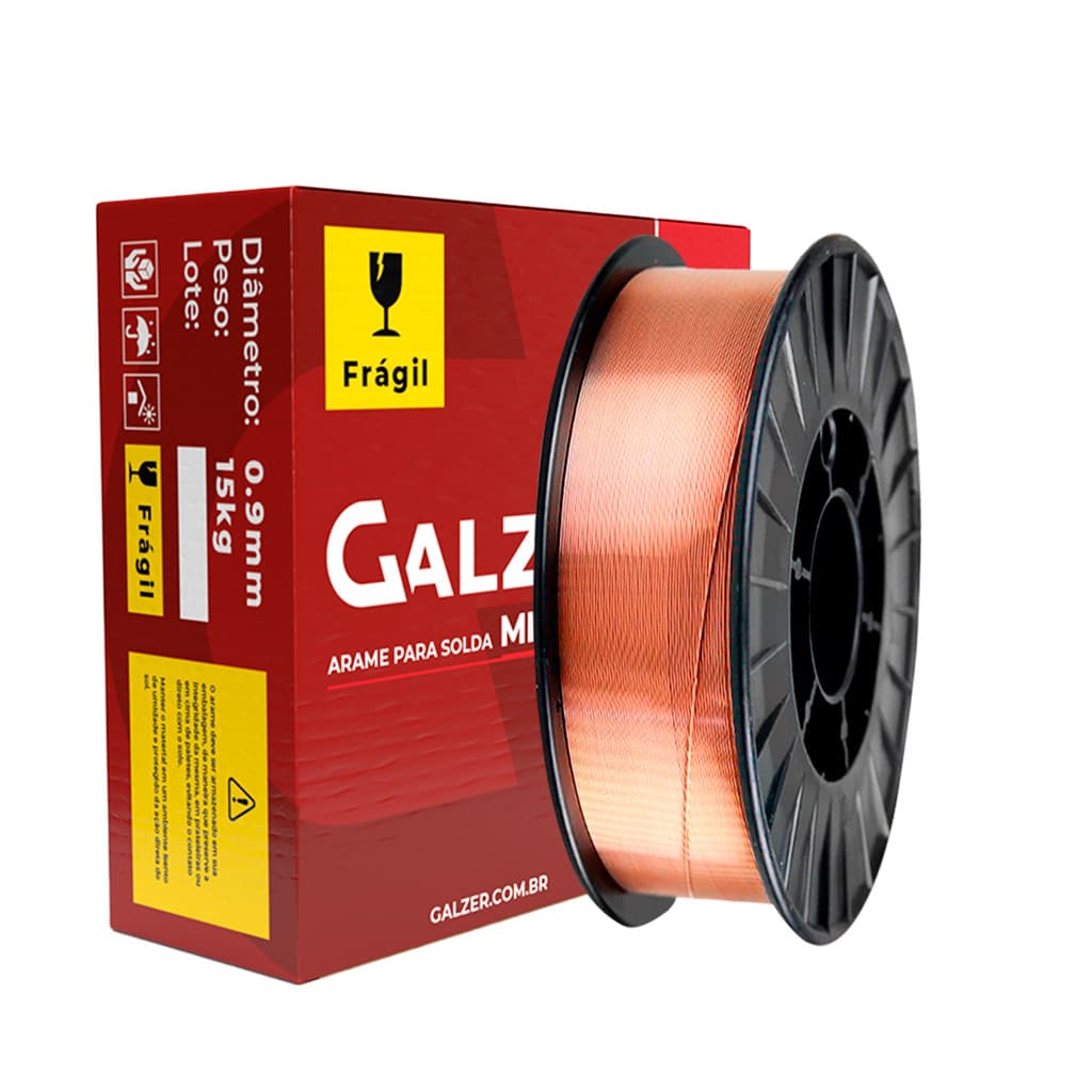 Arame De Solda MIG ER70S-6 / 0.9mm Carretel De 15kg