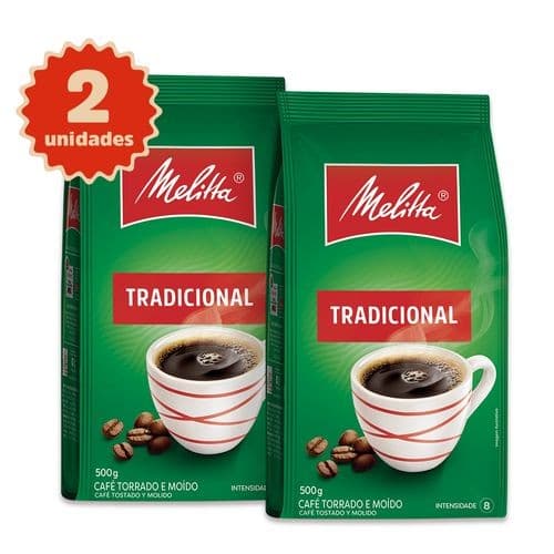 Kit 2 Cafés Melitta® Tradicional Pouch 500g