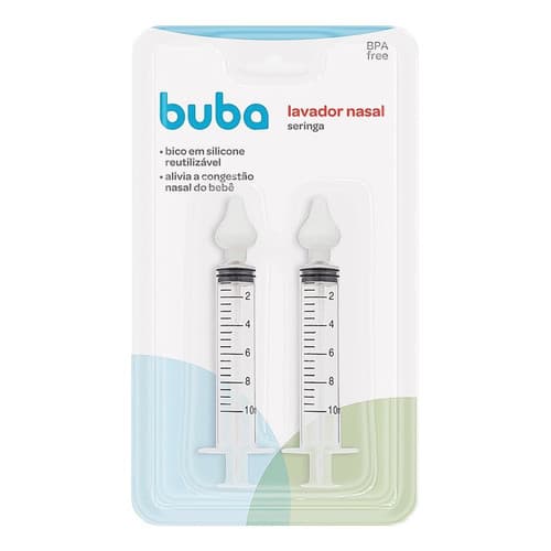 Kit 2 Seringa Aspirador Nasal Infantil Limpeza Do Nariz