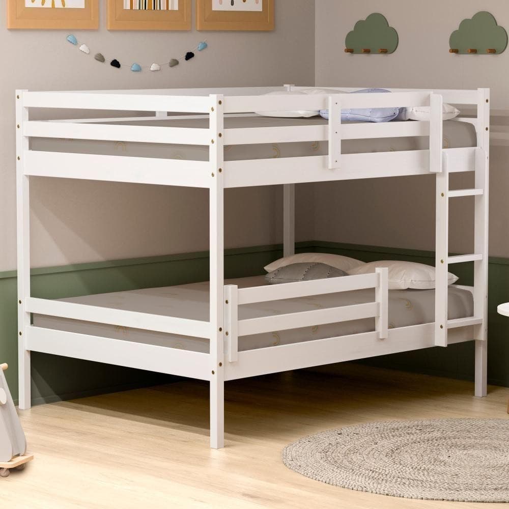 Beliche Casal Slim Grade Proteção Madeira Branco