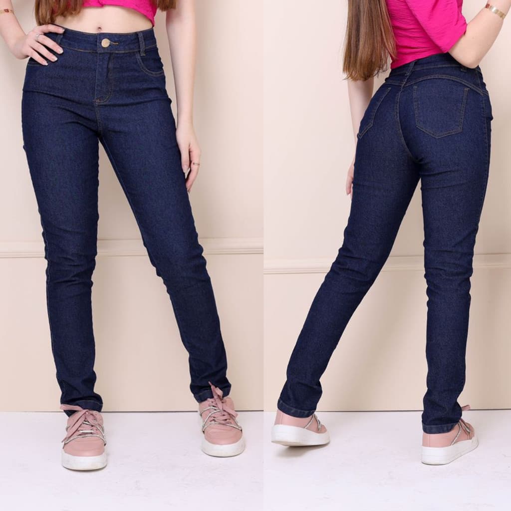Calça Jeans Skinny Juvenil Com Lycra Para Meninas Altas Tendencia 10 ao 16