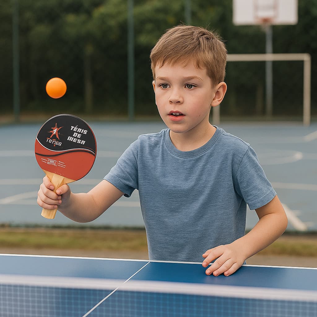 Kit de Ping Pong Profissional – 2 Raquetes Ergonômicas, 3 Bolinhas e Rede para Tênis de Mesa