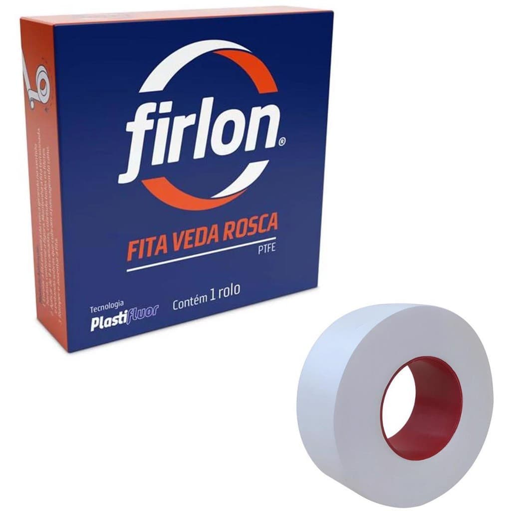 Fita Veda Rosca Firlon PTFE 18mm x 25 metros 101265 Plastifluor