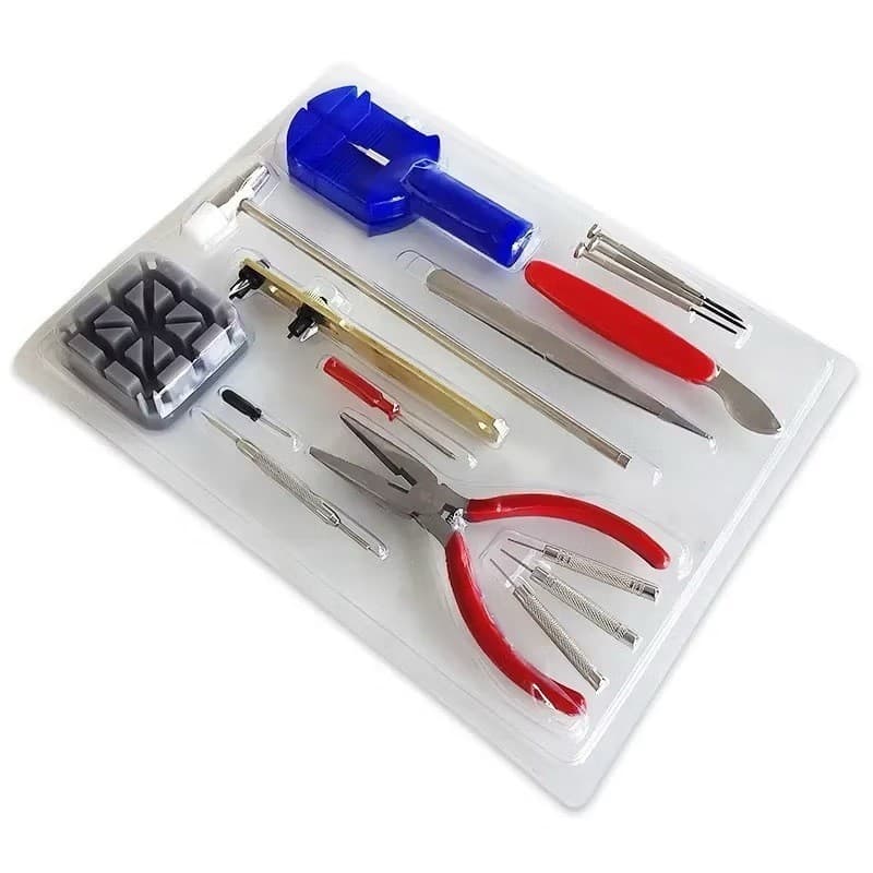 (kit com 16 Peças) Kit Para Relojoeiro Para Trocar Baterias e Pulseiras