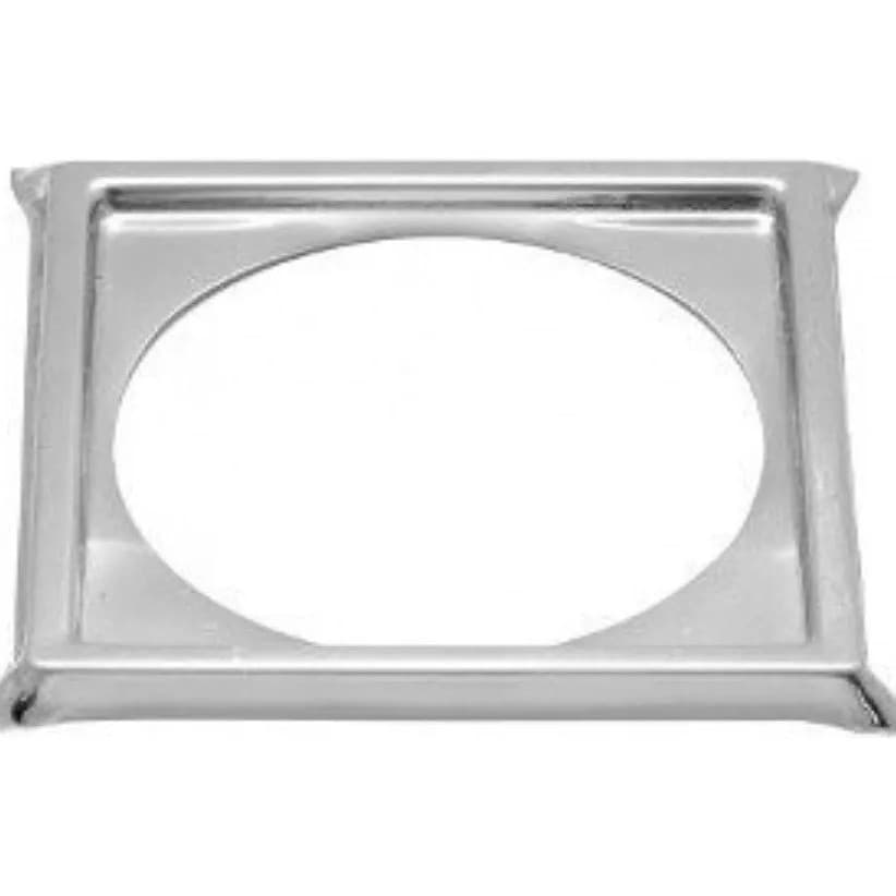 Porta Grelha Caixilho Cromado Suporte Ralo Inox Quadrado 10cm