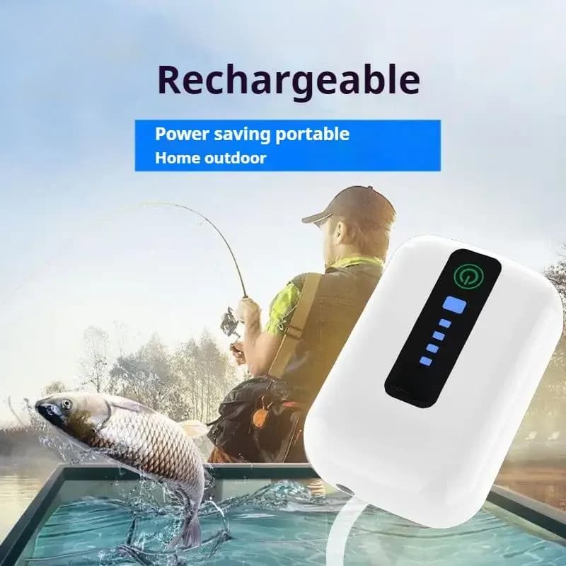 Bomba De Ar De Oxigênio Para Aquário , Bateria De Lítio Recarregável , Externa Pesca USB