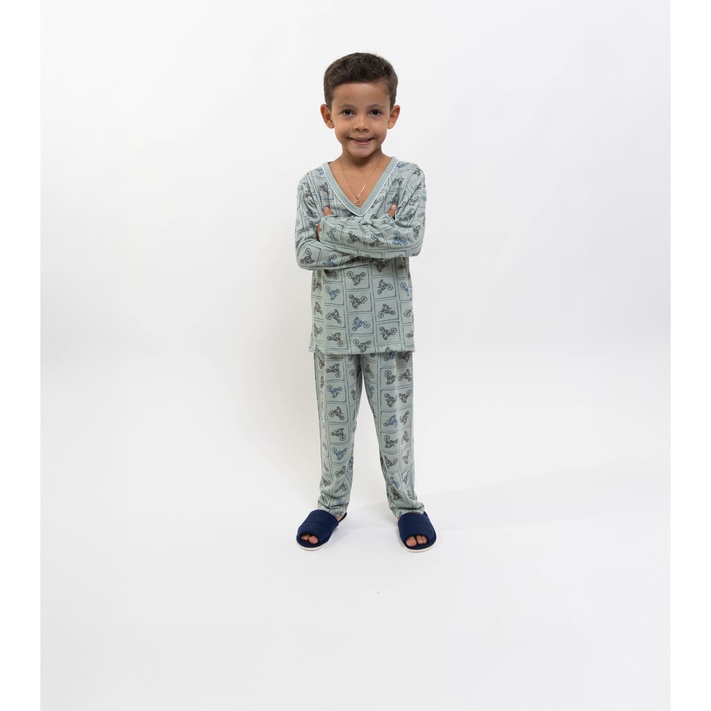 Pijama Infantil Masculino Longo - Moto