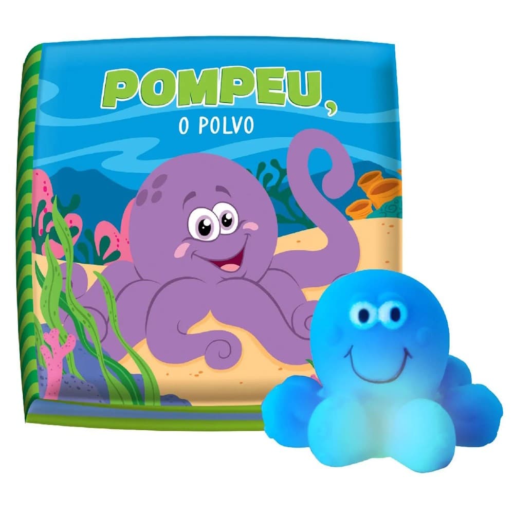 LIVRO INFANTIL - TA NA HORA DO BANHO - POMPEU, O POLVO
