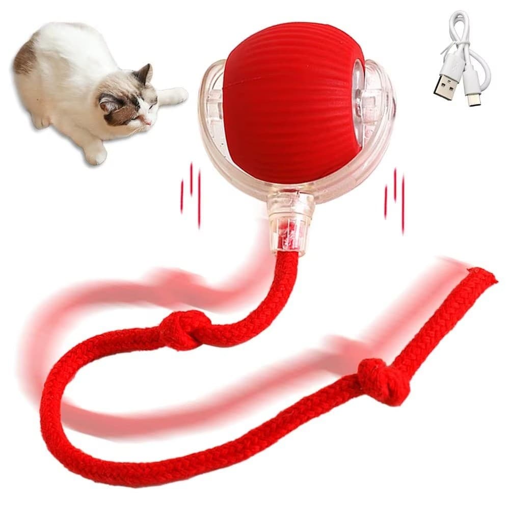Bolinha Giratoria Automatica Interativa Pet Gato Cachorro