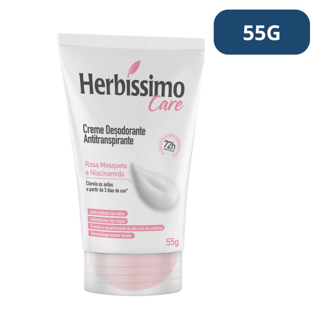 Desodorante Herbissimo Care Rosa Mosqueta 72h 55g