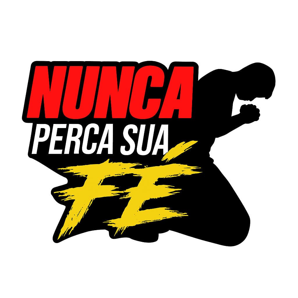 ADESIVO NUNCA PERCA A SUA FÉ ALTA QUALIDADE 16 CM PARA CARRO MOTO E CAMINHÃO alta qualidade