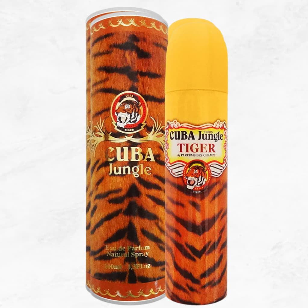 CUBA JUNGLE TIGER: Perfume Importado Eau de Parfum 100ml Feminino Fixação Alta Original com Nota