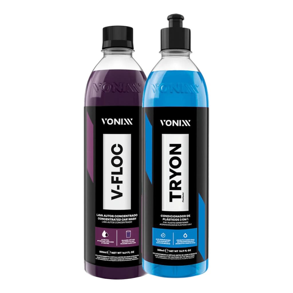 Tryon E V-floc Vonixx 500ml Restaurador De Plasticos Shampoo