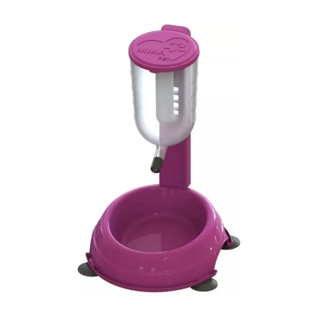 2 em 1 Bebedouro e Comedouro Pop Star ROSA | MMA Pet - Bebedouro Automático + Comedouro Anti-Formiga