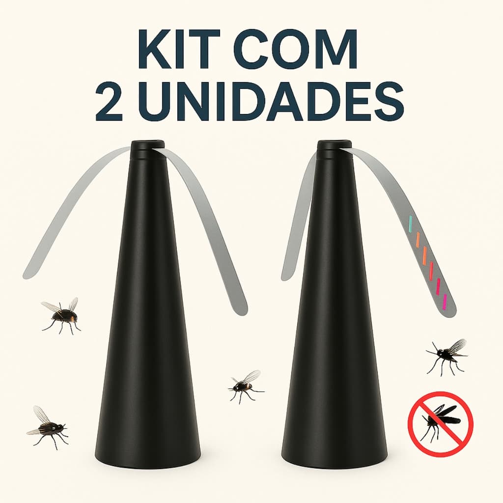 Kit 2 Ventilador Espanta Mosca Repelente De Mosquito Muriçoca e Pernilongo Sem Barulho Acougue Cozinha