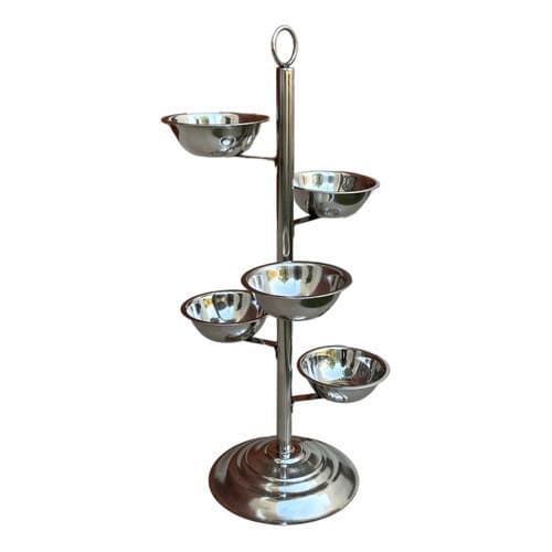 Suporte De Prata Para Frutas Drink Bartenders 5 Cumbucas