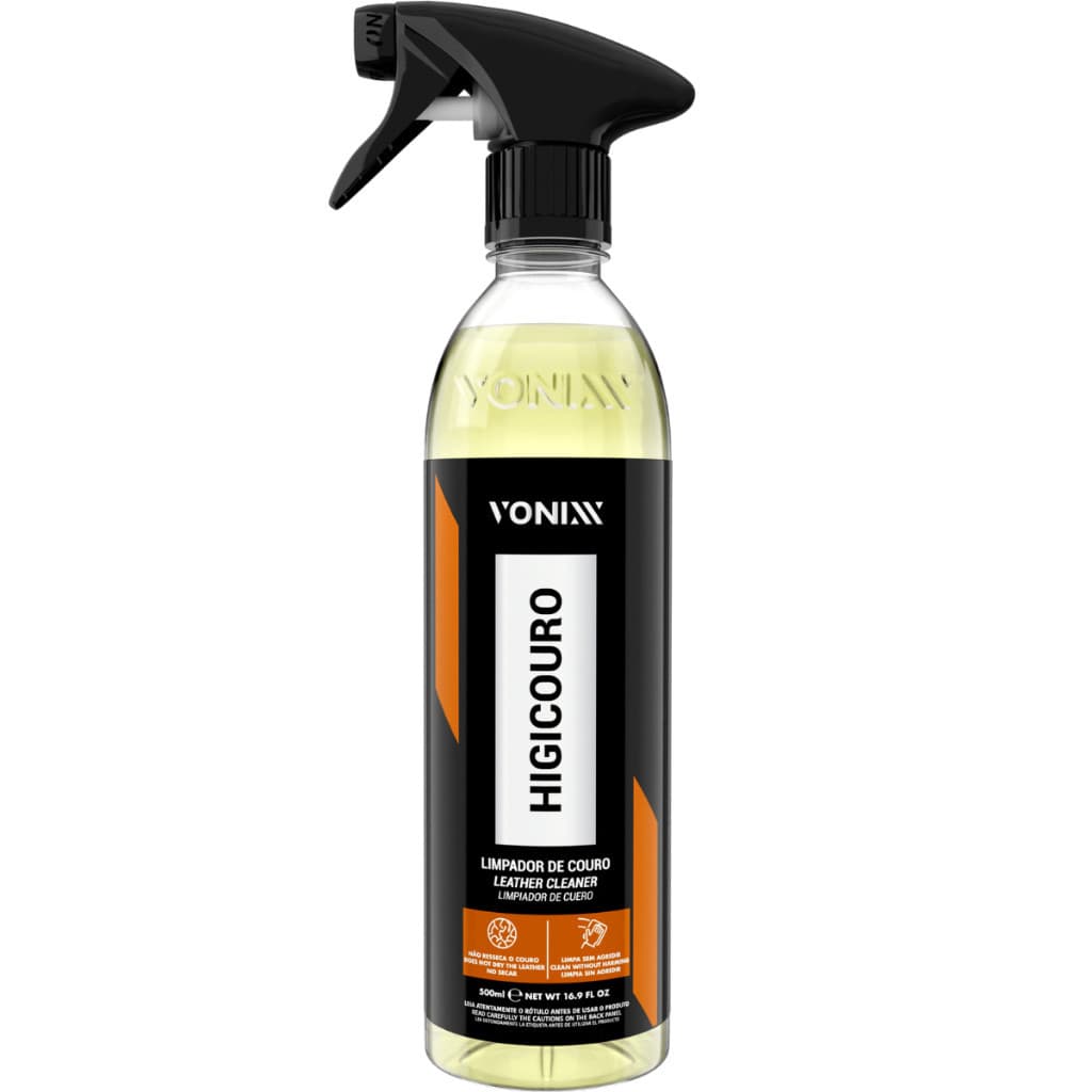 HIGICOURO 500ML LIMPA BANCOS DE COURO HIGIENIZA E RESTAURA VONIXX