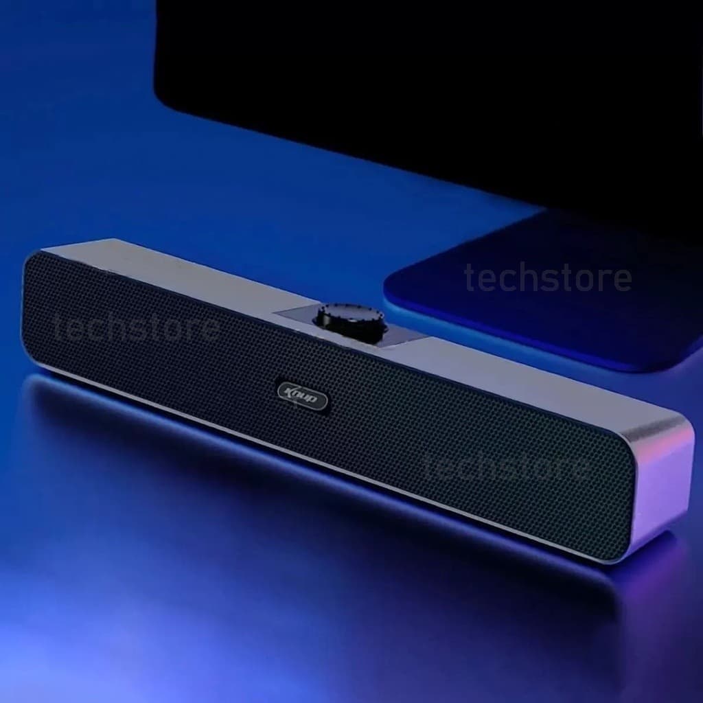 Mini Soundbar Caixa De Som Potente Smart Tv Pc Notebook P2 6W 38cm