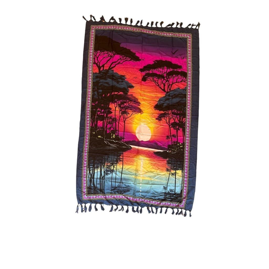 Canga de Praia Pareô Coqueiro Por do Sol C5