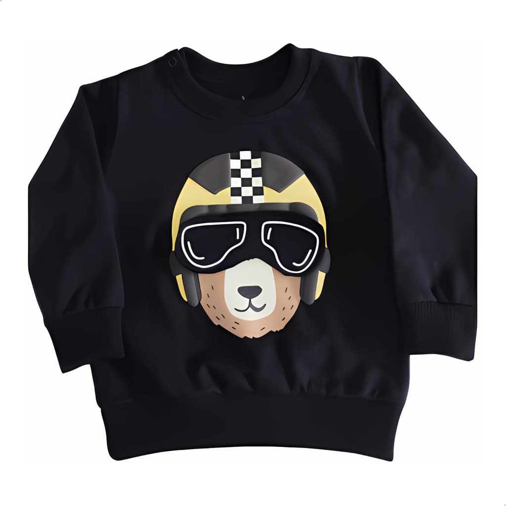 Blusa de Moletom infantil menino interativa em algodão qualidade