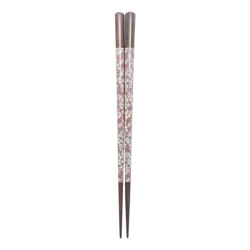 Hashi Folhas Vinho Resistente Madeira Talher Japao 23 Cm