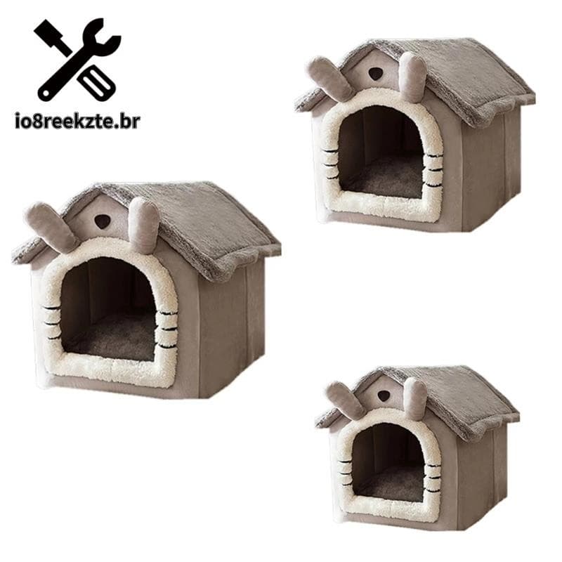 Cama Para Gato/Cachorro Removível E Lavável Dobrável Animais De Estimação Dormir Canil Casa De Ninho De Interno