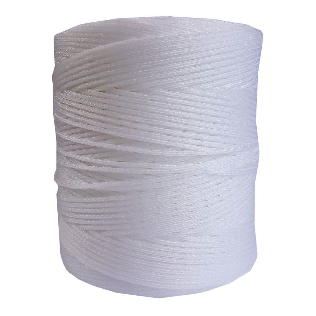 Bobina Corda Fio 4mm Trançada Polietileno - Branca