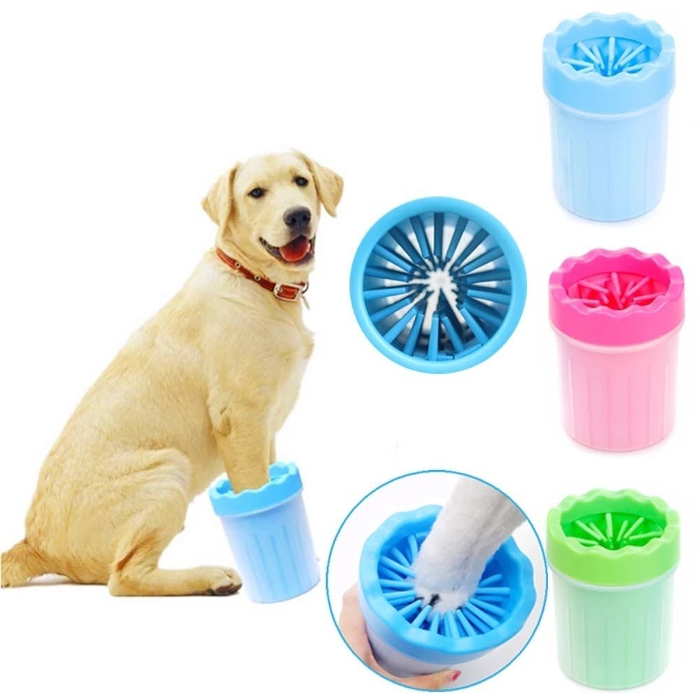 Imperdivel Limpa Patas Cachorro De Animais Em Silicone Pets Copo Limpador Banho Lava Pata Pet Cachorros Cão Novidade