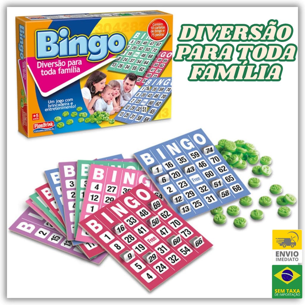 Jogo Bingo Diversão para Familia