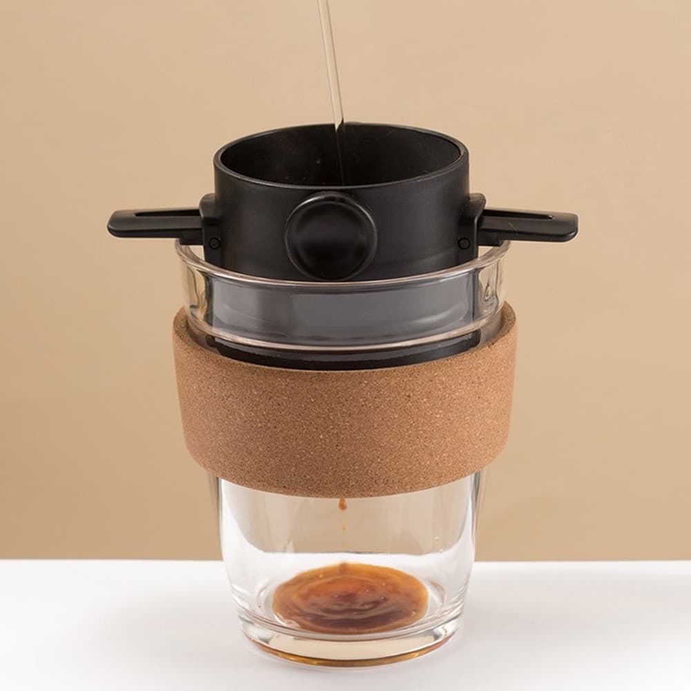Filtro Cafe Mini Coador de Café Portátil Dobrável Aço Inox Reutilizavel Cozinha