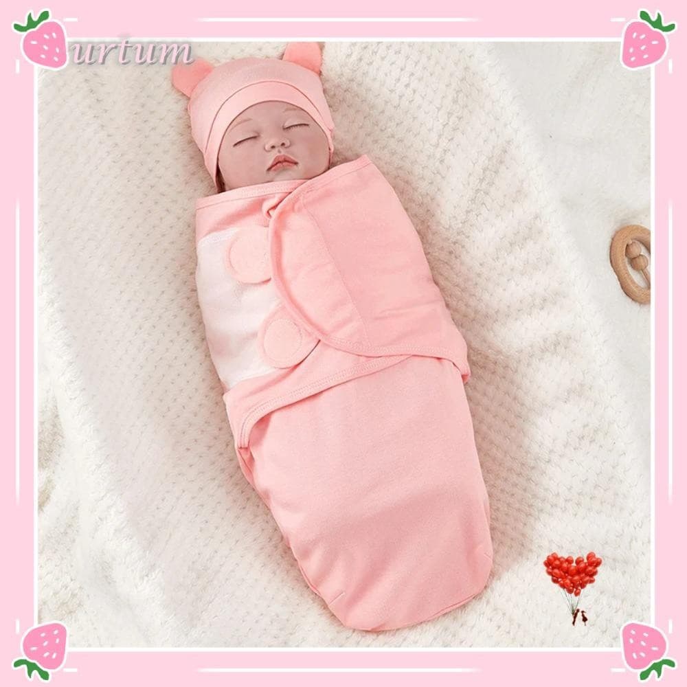 Saco De Dormir Para Recém-Nascidos URTUM , Envoltório Ajustável De Algodão Bebê Macio E Quente Anti-Chute