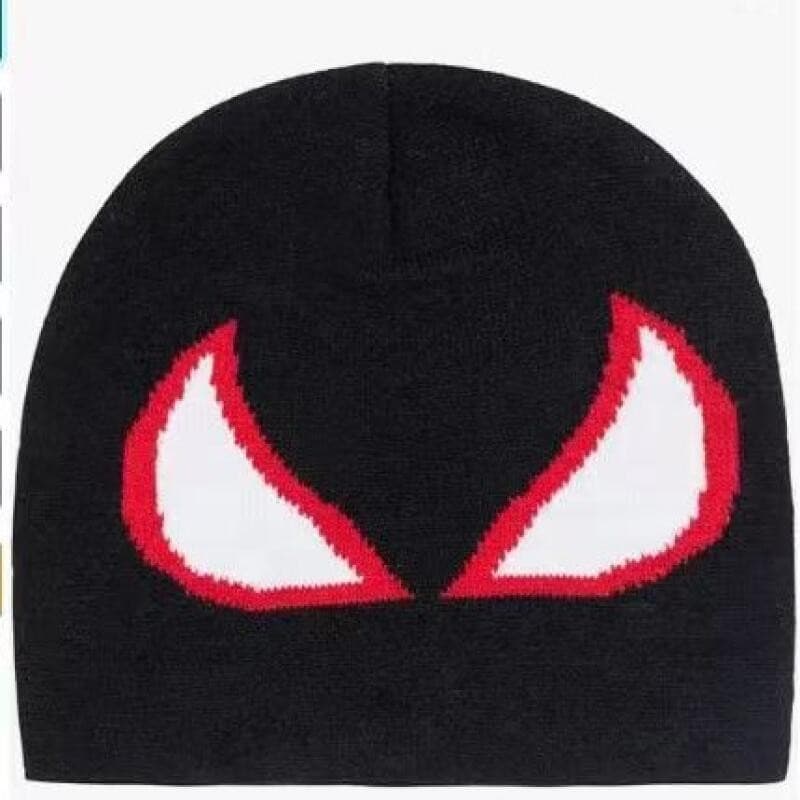 Gorro de Malha com Olho do Homem-Aranha, Gorro de Desenho Animado, Gorro Quente