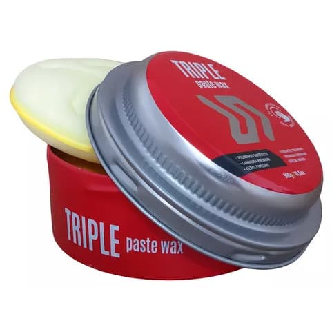 Cera de Carnaúba Triple Paste Wax Autoamerica 300G c/aplicador