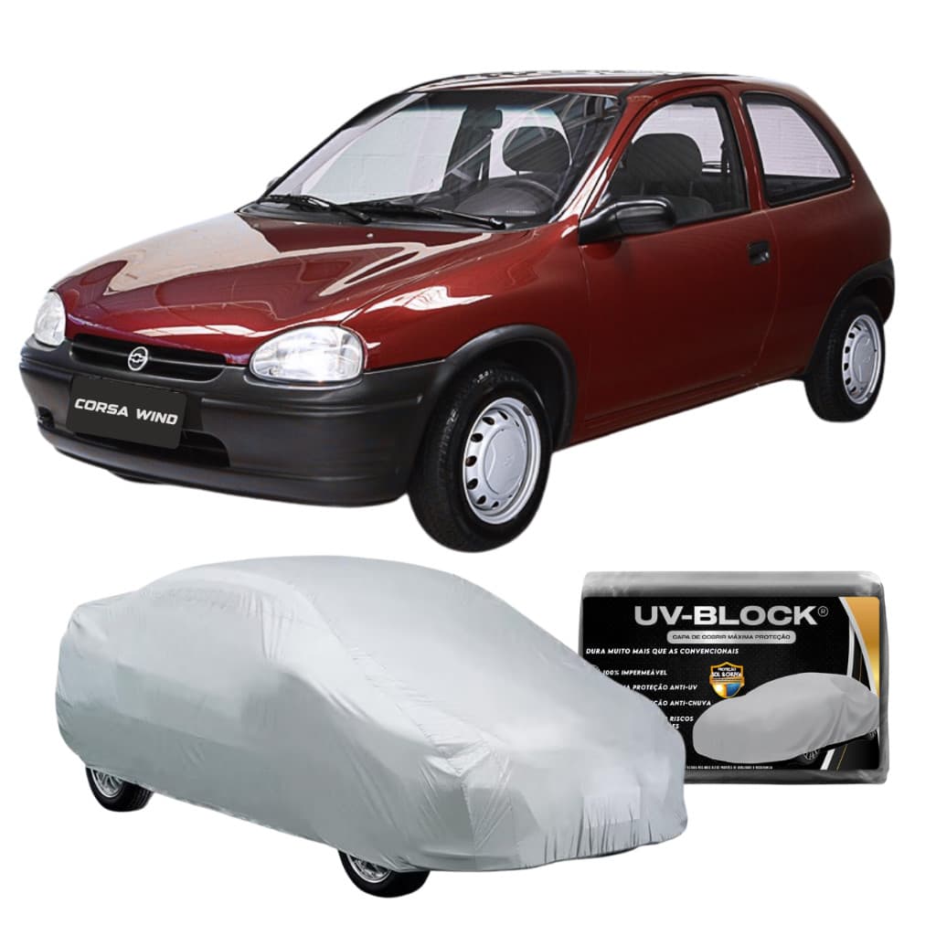 Capa Carro Chevrolet Corsa Wind HATCH - Lona Impermeável ANTI UV Bloqueia Sol & Chuva