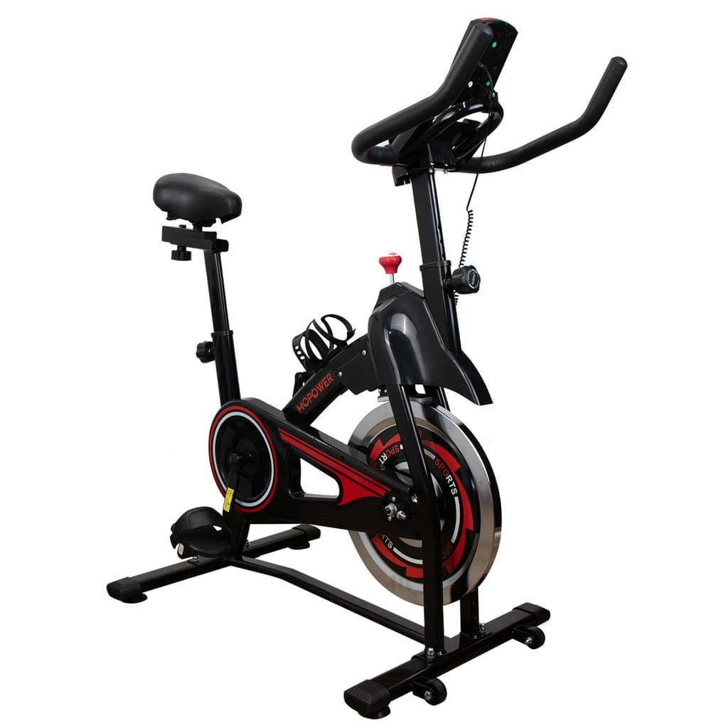 Bicicleta Ergométrica Spinning Mecânica 150kg Monitor Ajustável Academia Casa