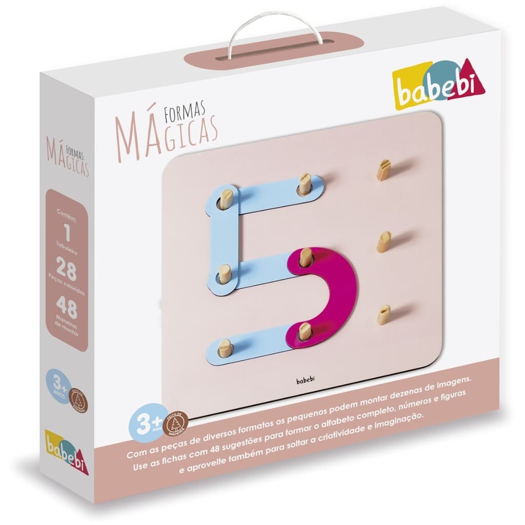 Brinquedo de Encaixe Formas Mágicas Educativo Criativo Didático Participativo Infantil