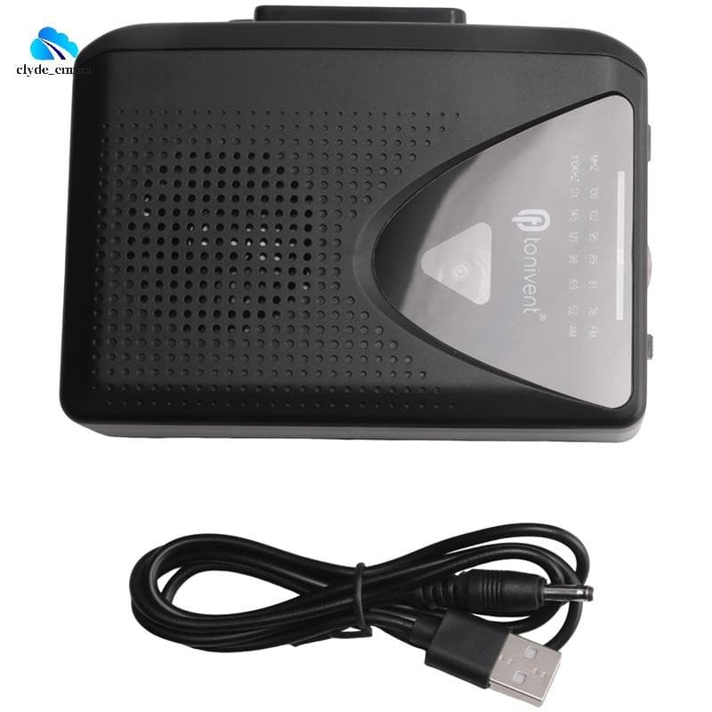 Leitor De Fita Cassete Portátil Para Alto-Falante Embutido Rádio AM/FM Com Entrada De Fone De Ouvido De 3.5mm Reprodutor
