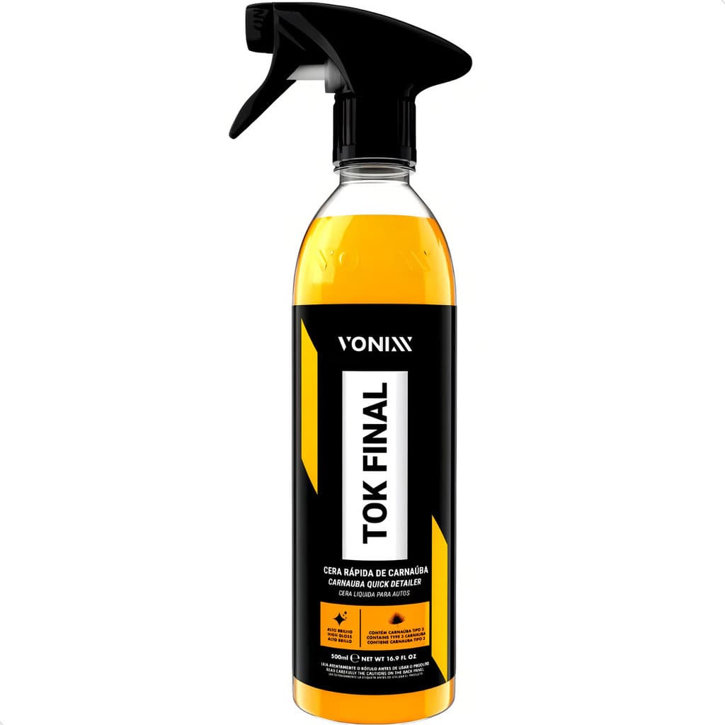 Cera Spray Tok Final Vonixx 500ml para Brilho e Proteção