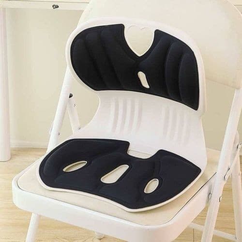 Assento Ergonômico Estofado Acolchoado Suporte Lombar Ajustável Conforto Postural