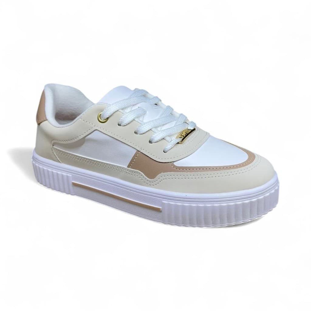 TÊNIS FEMININO VIZZANO 1307.216 PELICA PLATAFORMA C CADARCO DE SOLA PLATAFORMA 3CM BÁSICO CASUAL E ESTILOSO
