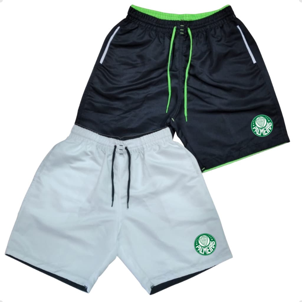Kit 2 Shorts Masculino Bermudas Tactel Masculina Time De Futebol Shorts Mauricinho