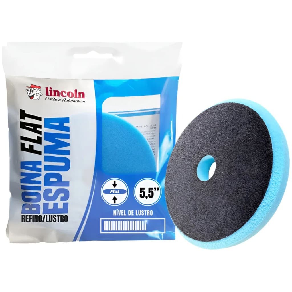 Boina Para Polimento Azul Espuma Refino/lustro 5,5 Lincoln