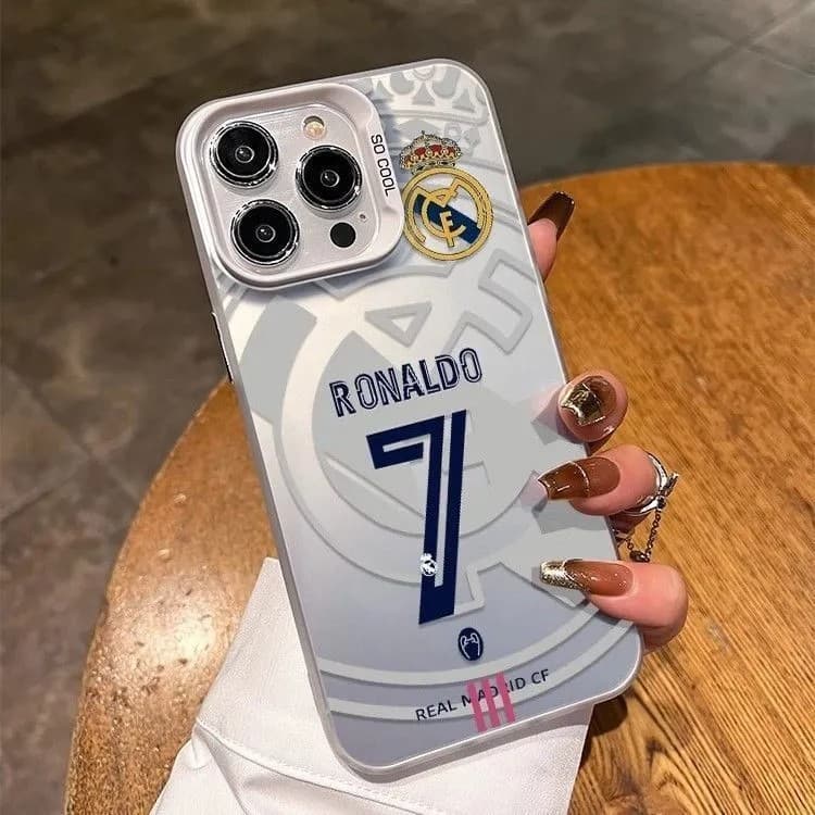 Capinha Ronaldo CR7 número 7 para iPhone 13 14 15  x xs xr 7 8 11 12  16 17 plus pro max Plus Ultra Silicone